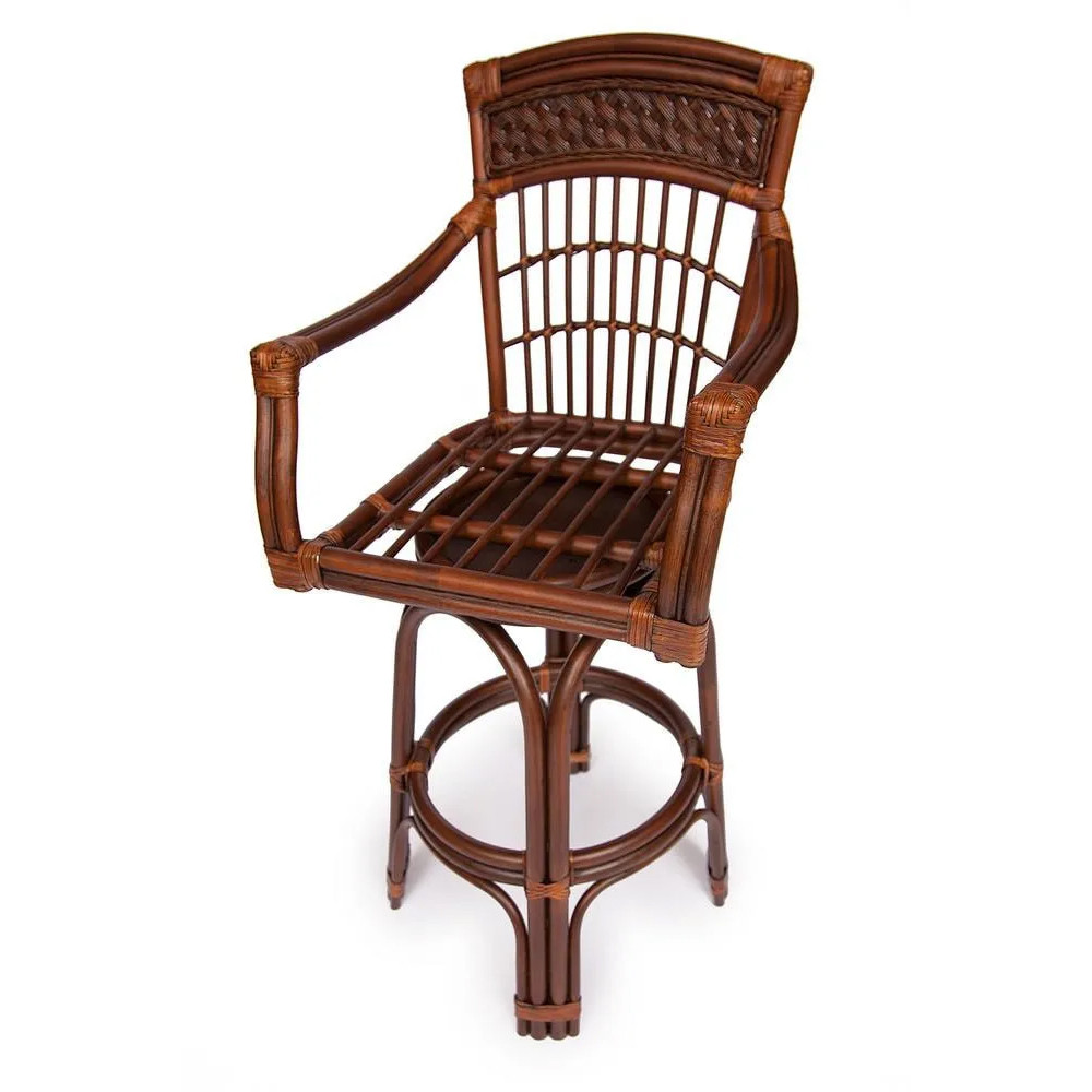 Барный стул из ротанга Eloise коричневый