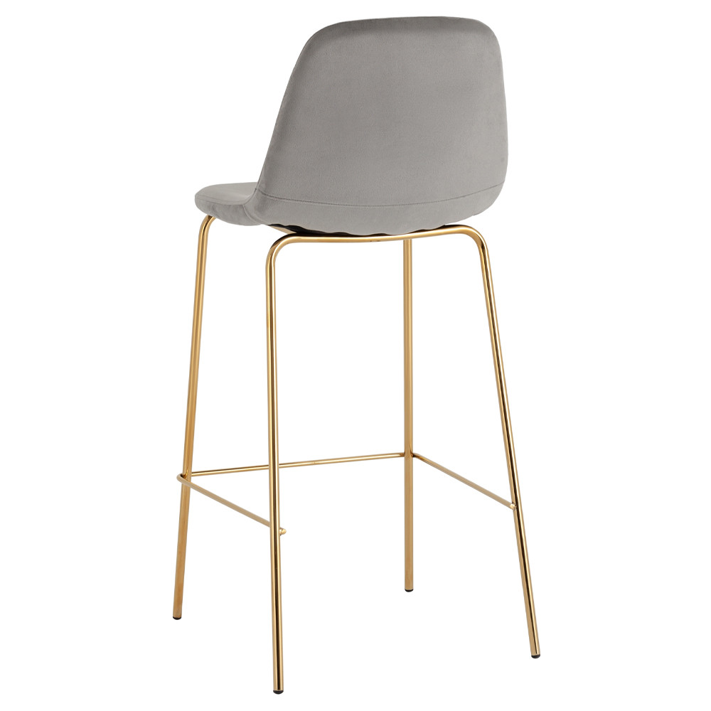 Барный стул на золотистых ножках VENDRAMIN Grey