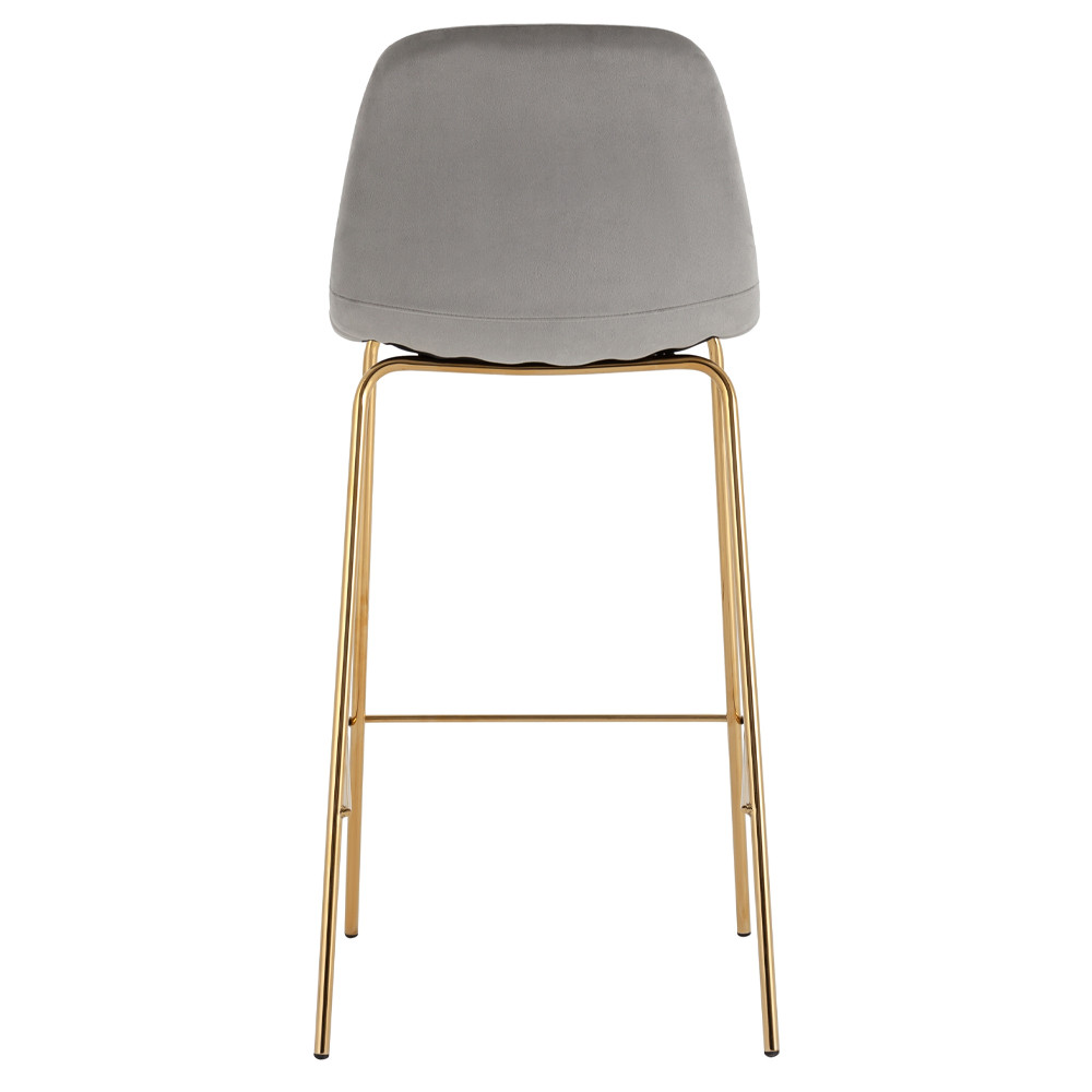 Барный стул на золотистых ножках VENDRAMIN Grey