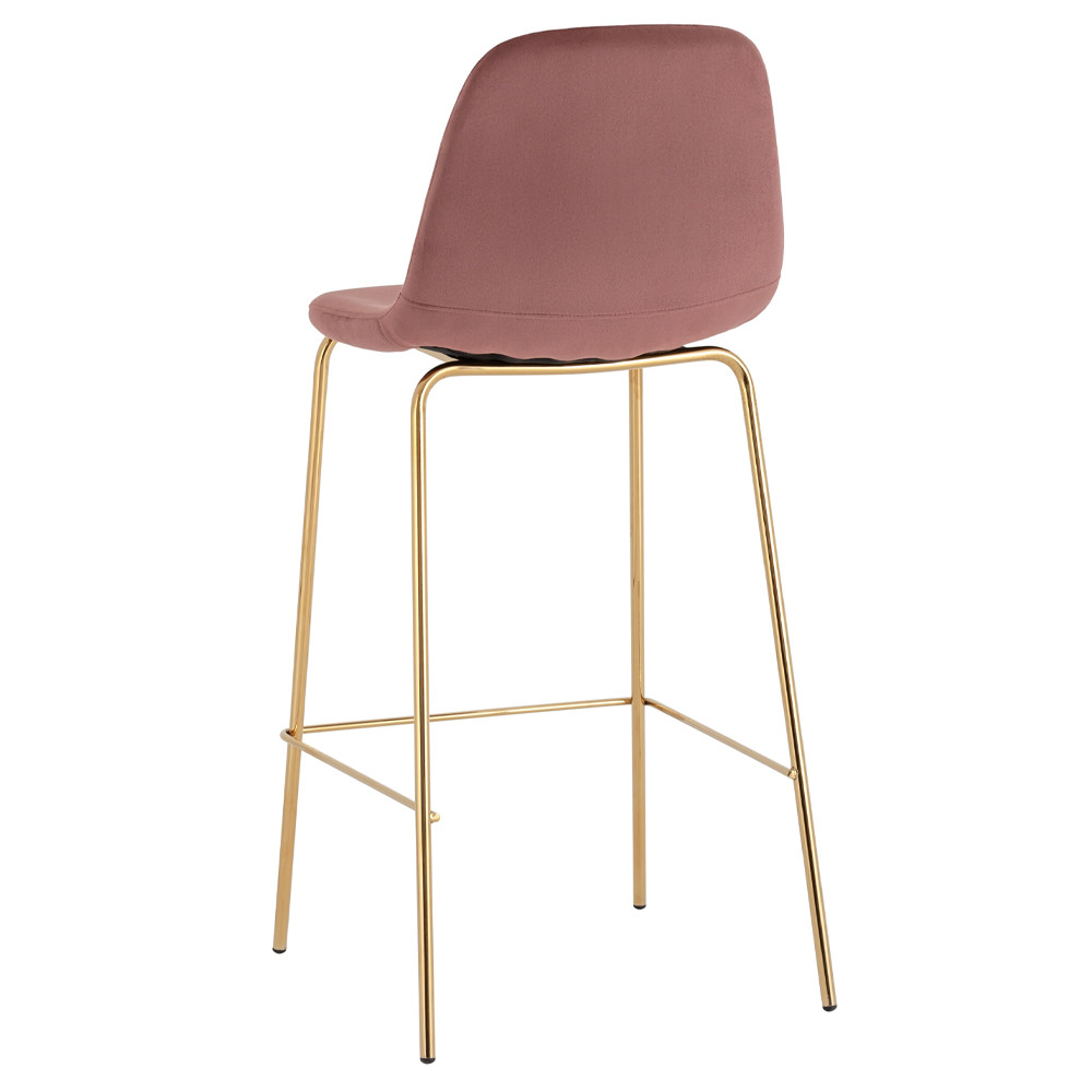 Барный стул на золотистых ножках VENDRAMIN Pink