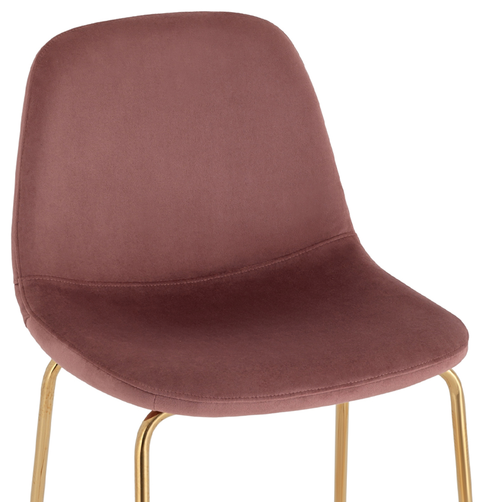 Барный стул на золотистых ножках VENDRAMIN Pink