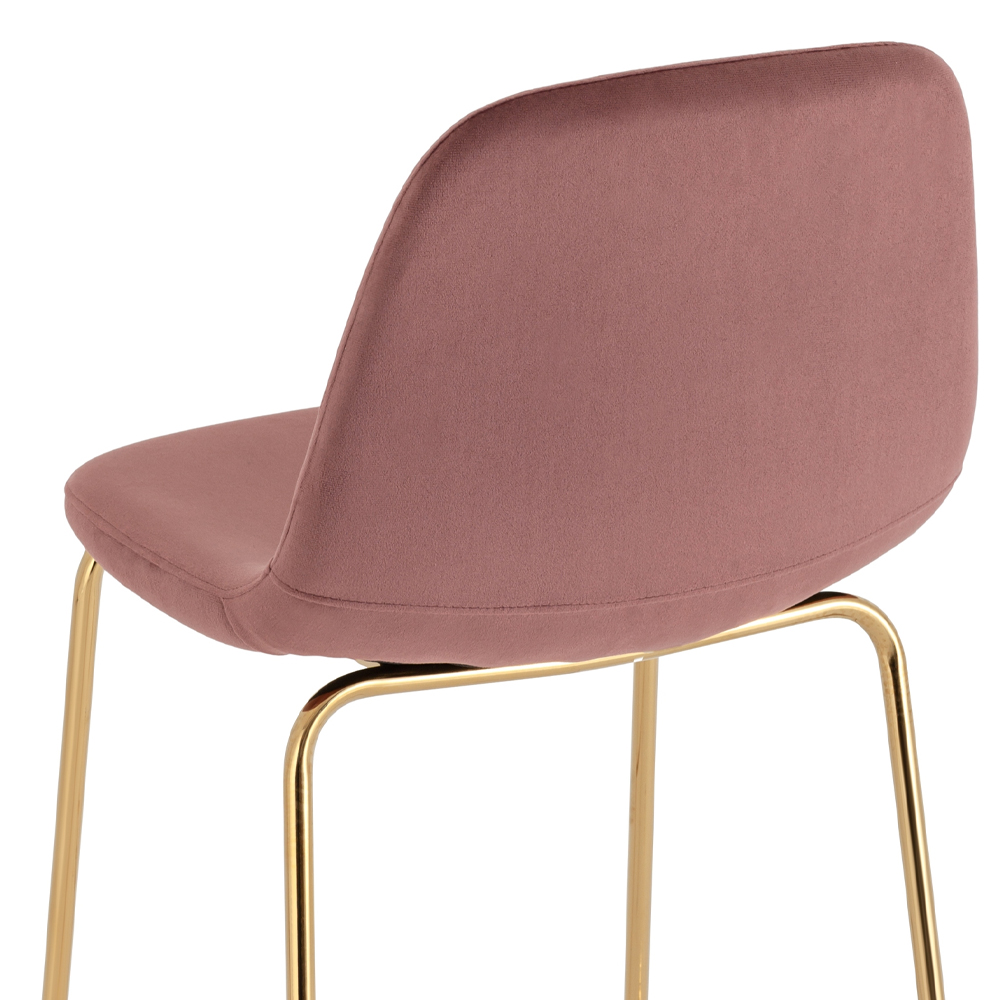 Барный стул на золотистых ножках VENDRAMIN Pink