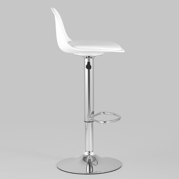 Барный стул с белым сиденьем Ellis