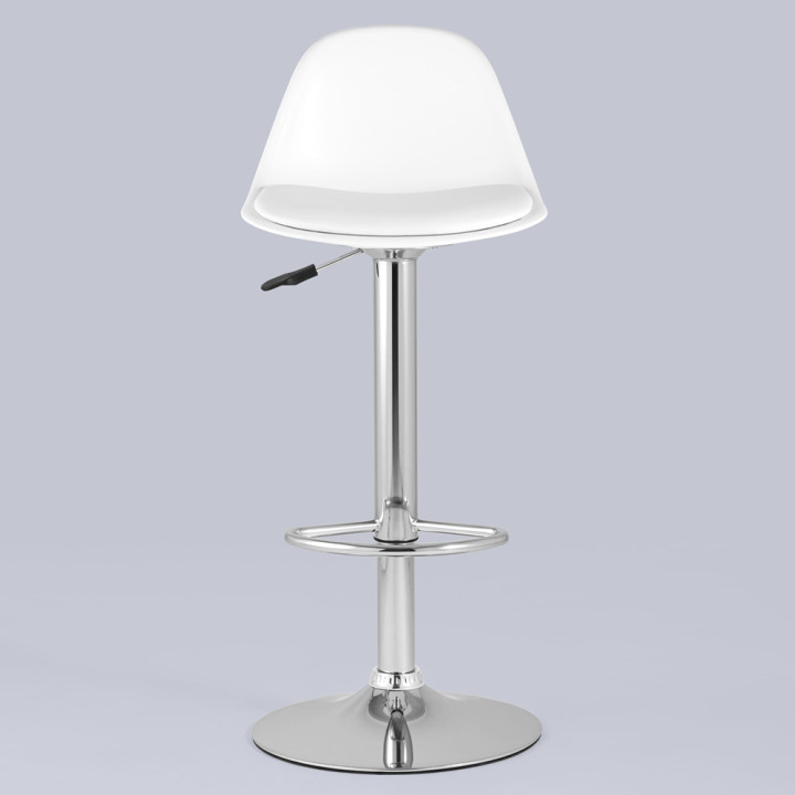 Барный стул с белым сиденьем Ellis