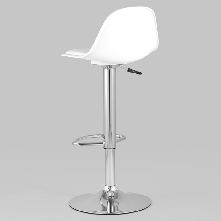 Барный стул с белым сиденьем Ellis