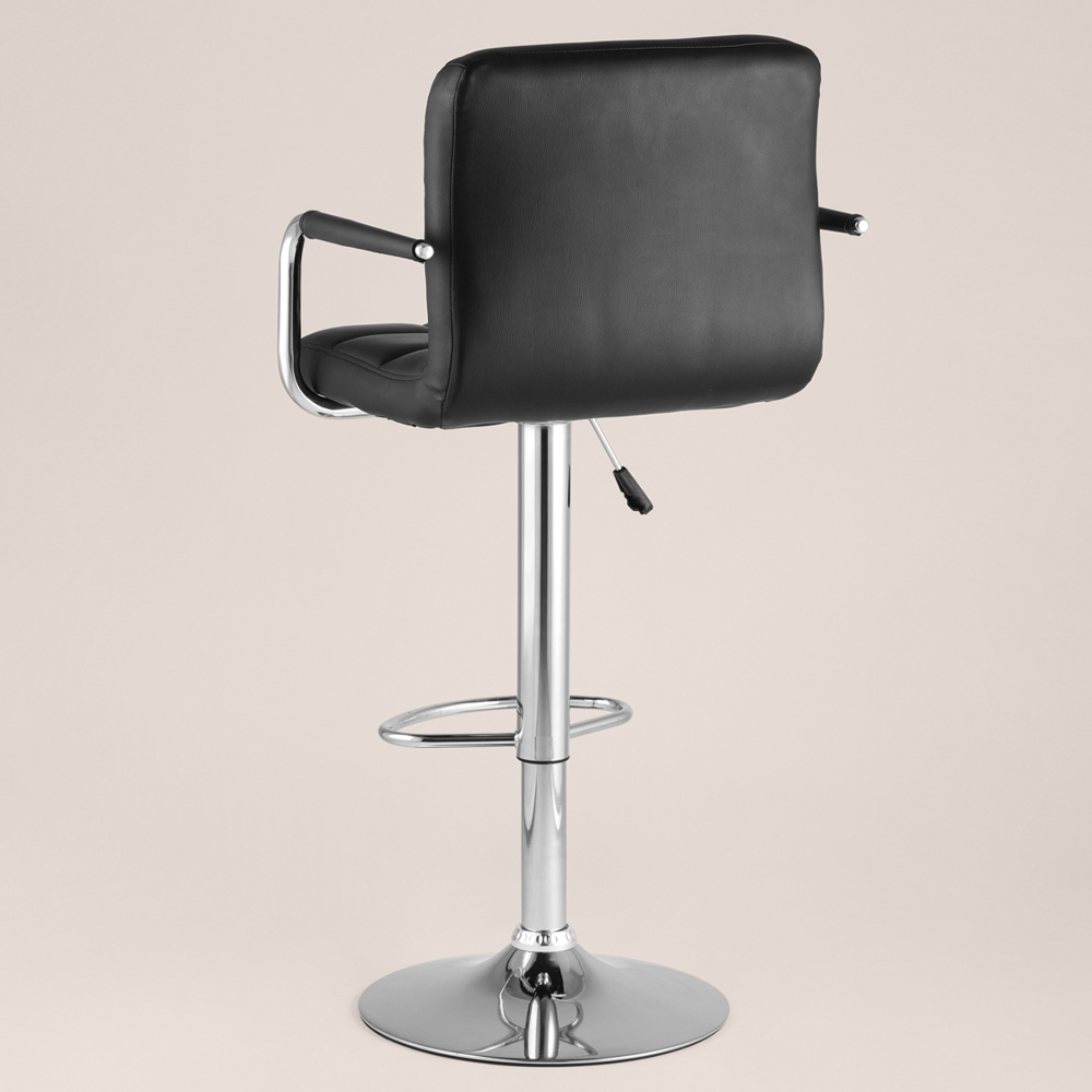 Барный стул с подлокотниками Honory Black