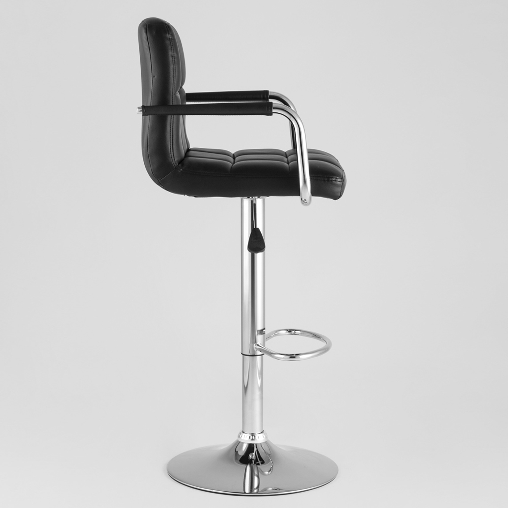 Барный стул с подлокотниками Honory Black