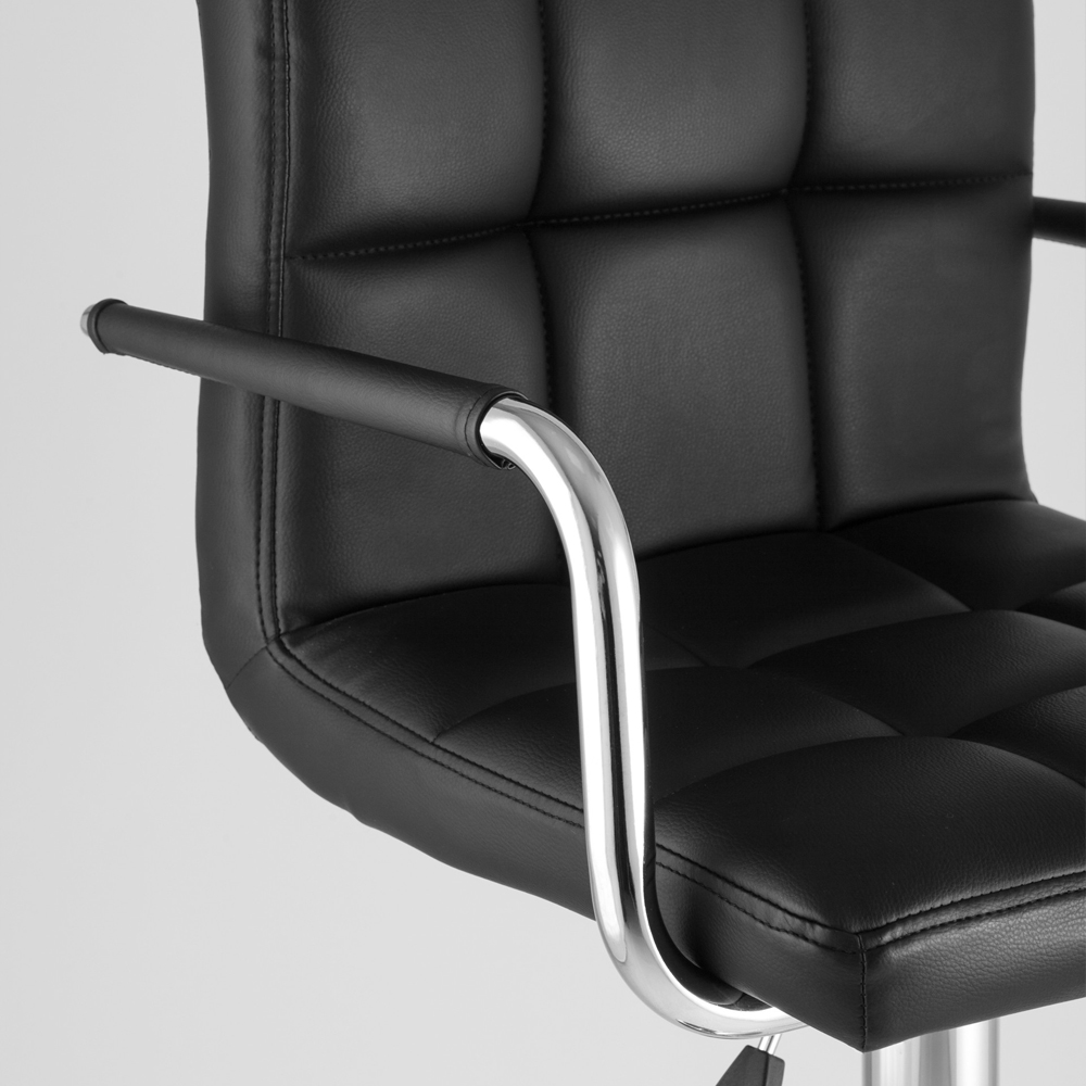 Барный стул с подлокотниками Honory Black