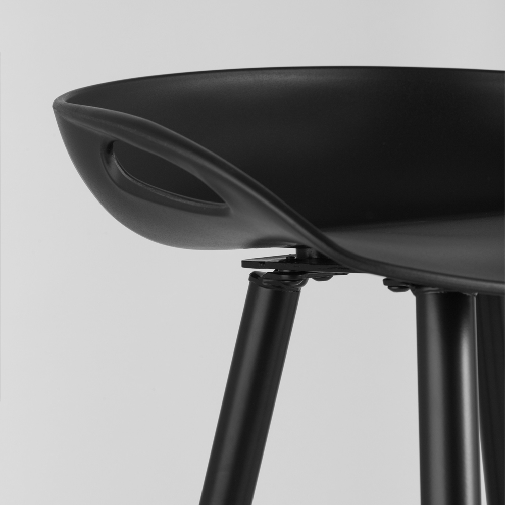 Барный стул с сиденьем из пластика KOZIK