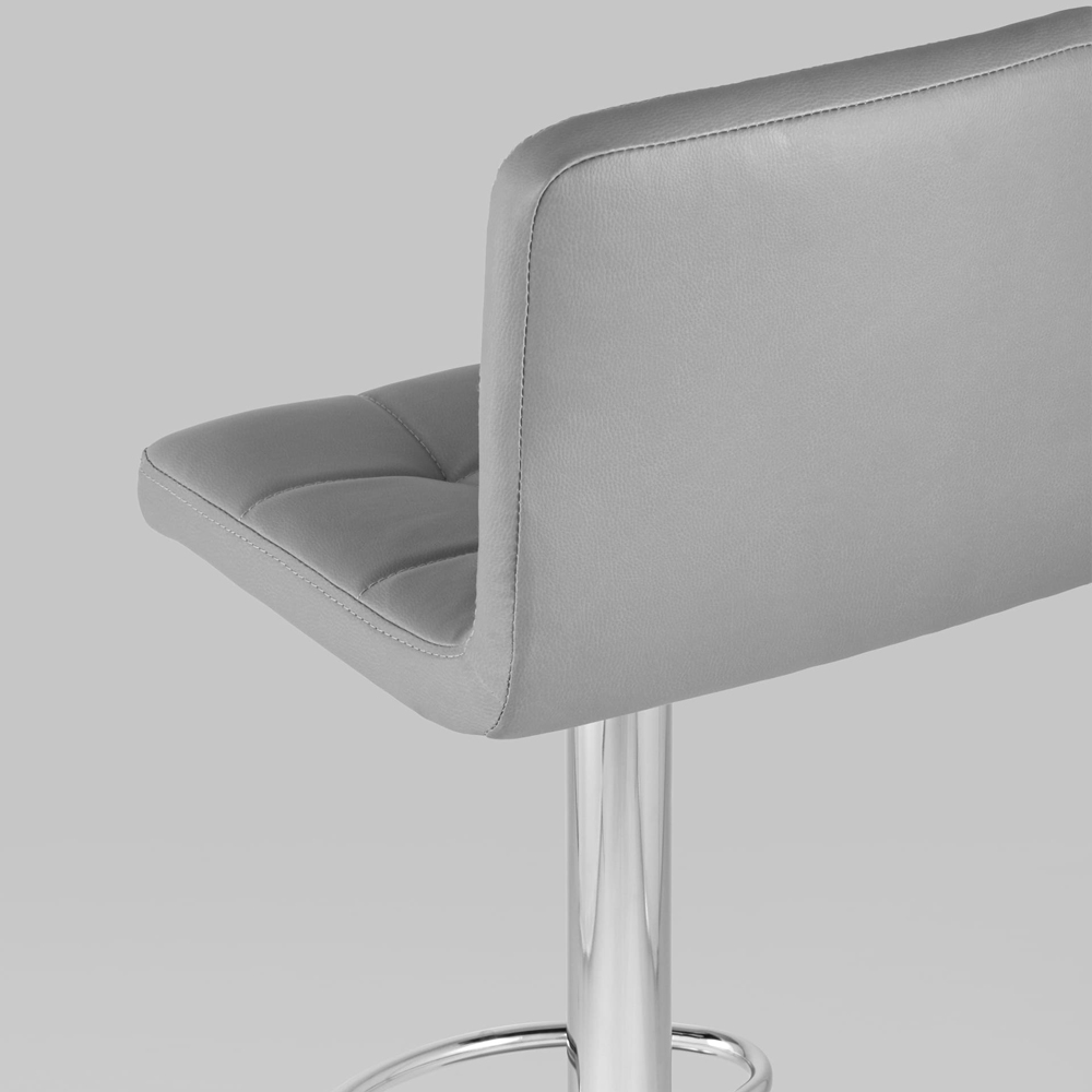 Барный стул с сиденьем серого цвета Honory