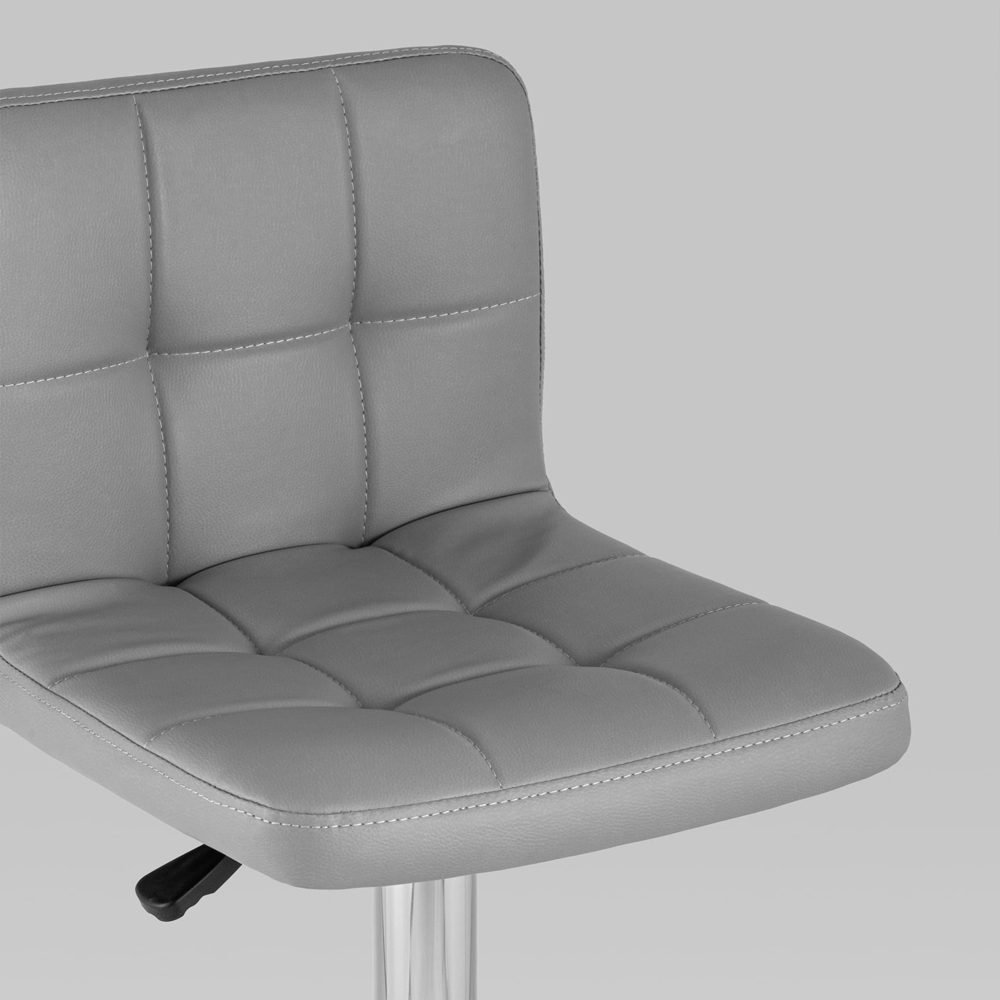 Барный стул с сиденьем серого цвета Honory