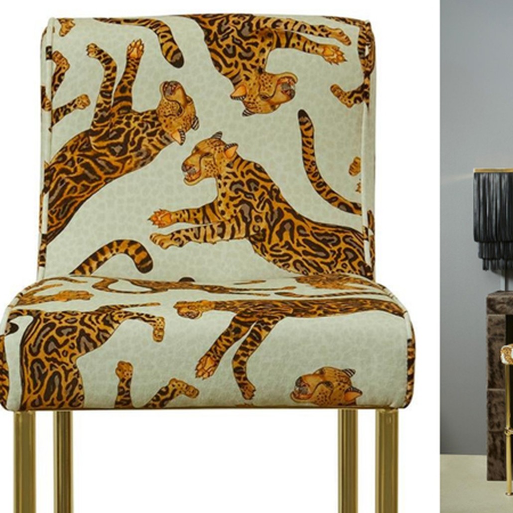 Барный Стул Сафари с орнаментом Kings Stone Bar Stool