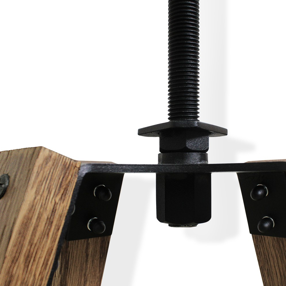 Барный стул со спинкой и металлической подставкой на 4-х деревянных ножках Бежевый Велюр Vendramin Chair