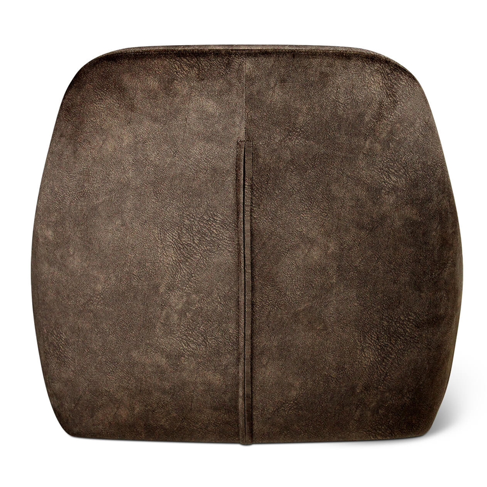 Барный стул со спинкой и подлокотниками на 4-х деревянных ножках Douglas Rhombus Коричневый Велюр