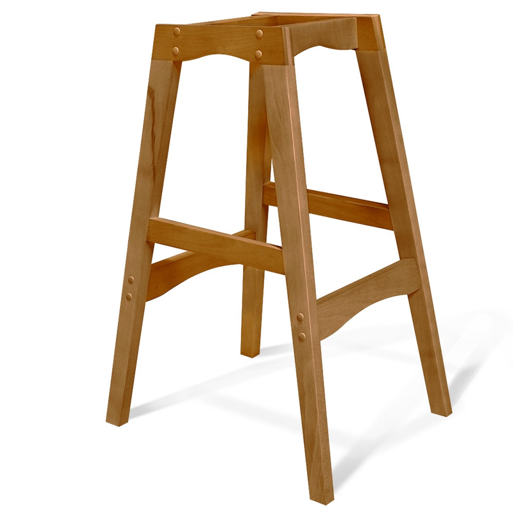 Барный стул со спинкой и подлокотниками на 4-х деревянных ножках Douglas Rhombus Черный Велюр