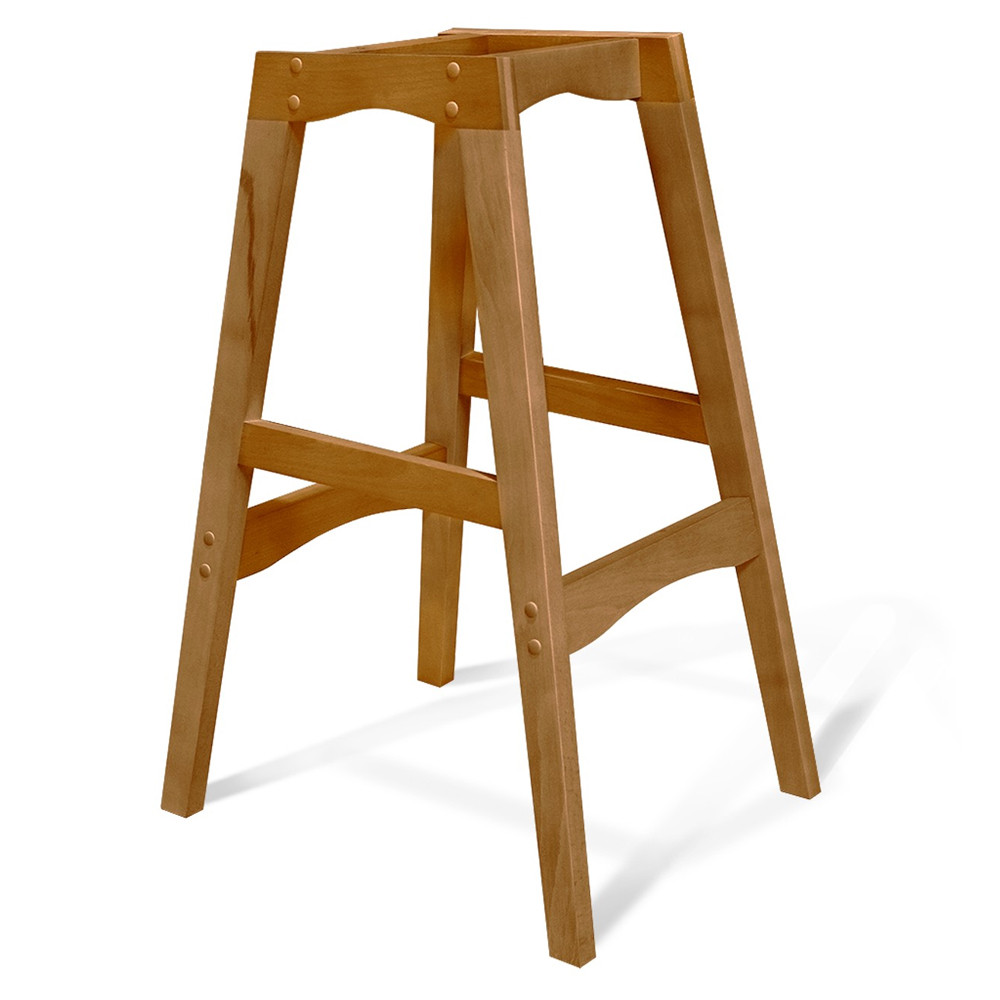 Барный стул со спинкой и подлокотниками на 4-х деревянных ножках Серый Велюр Ava Charm