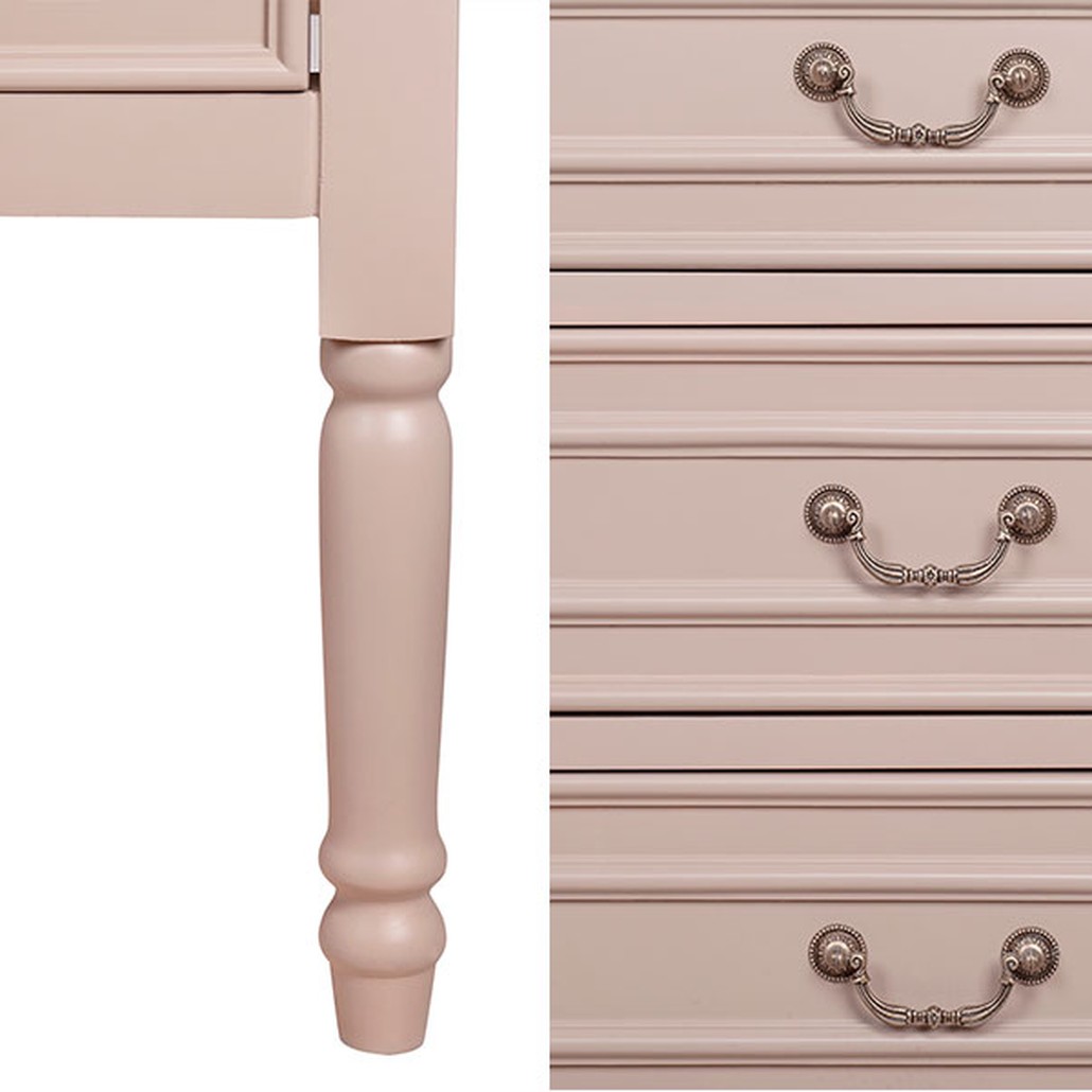 Бежевый комод из дуба Amelia beige