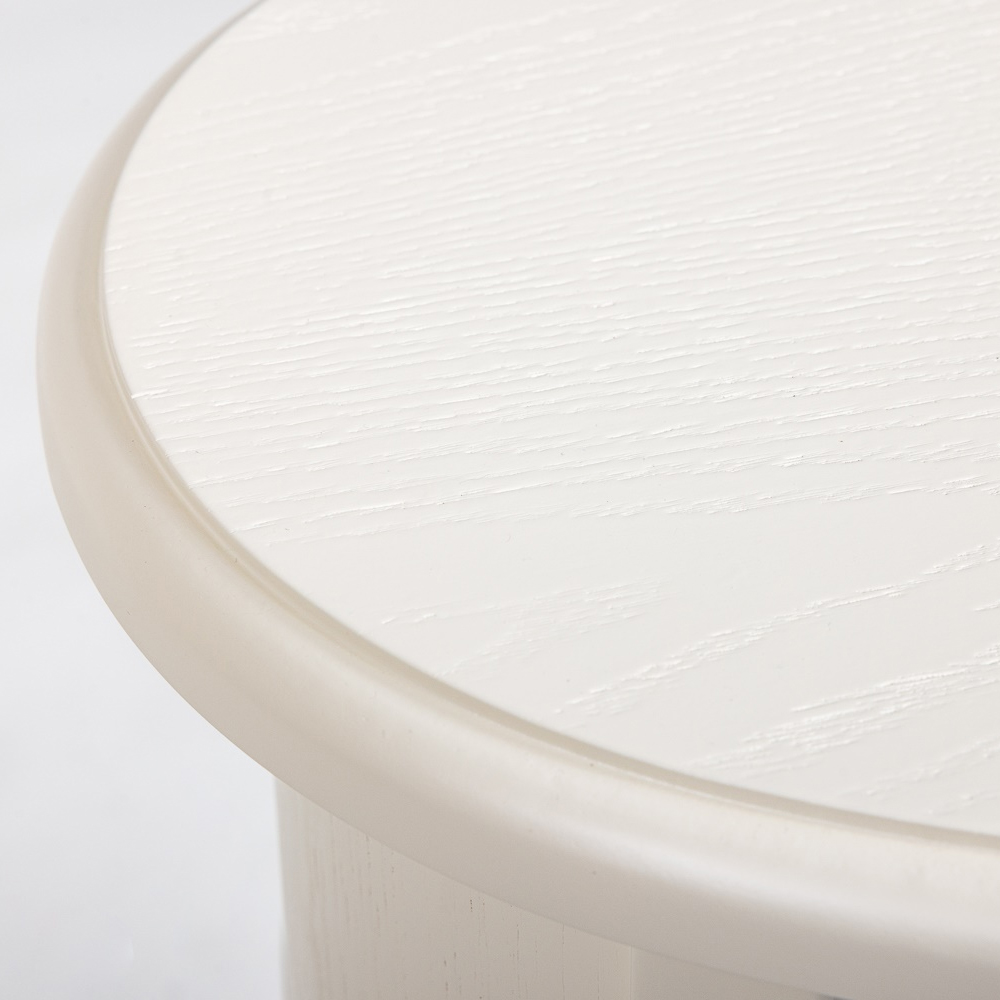 Белая тумба на фигурных ножках Shelby