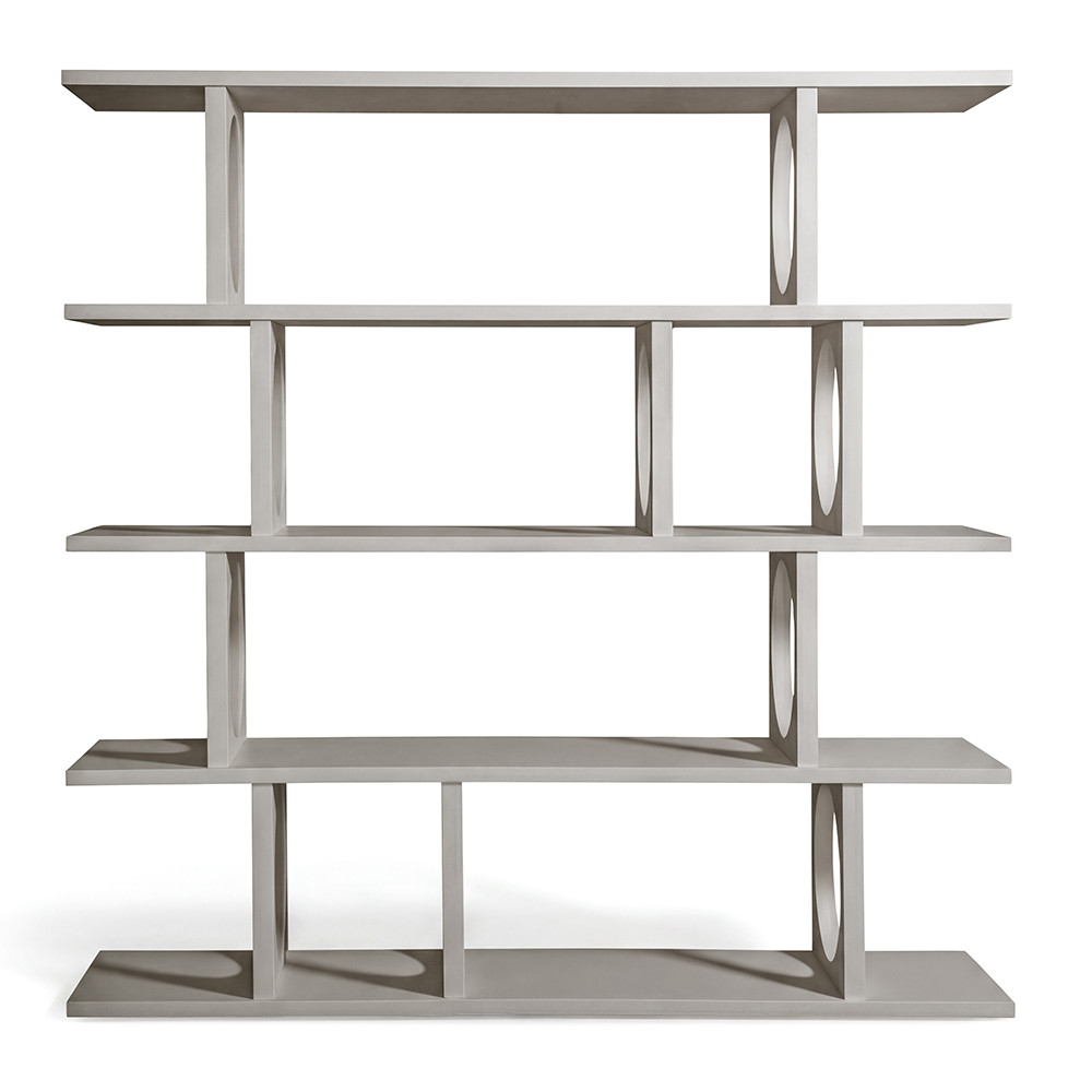 Белый дизайнерский Стеллаж Ring White Wood Bookcase