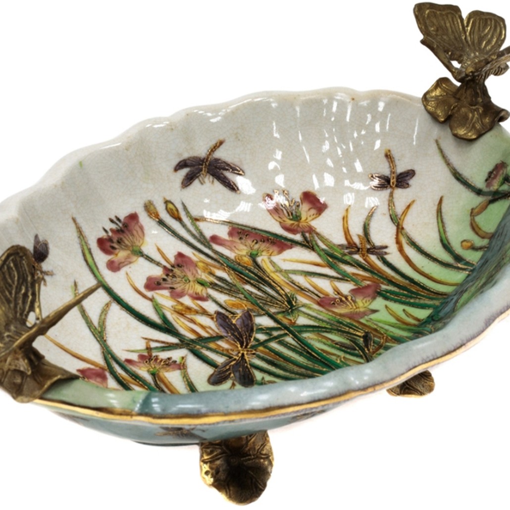 Блюдо Bronze Butterflies