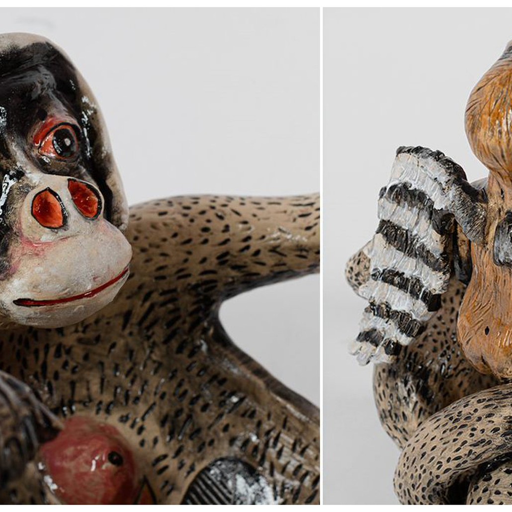 Блюдо Two Monkeys