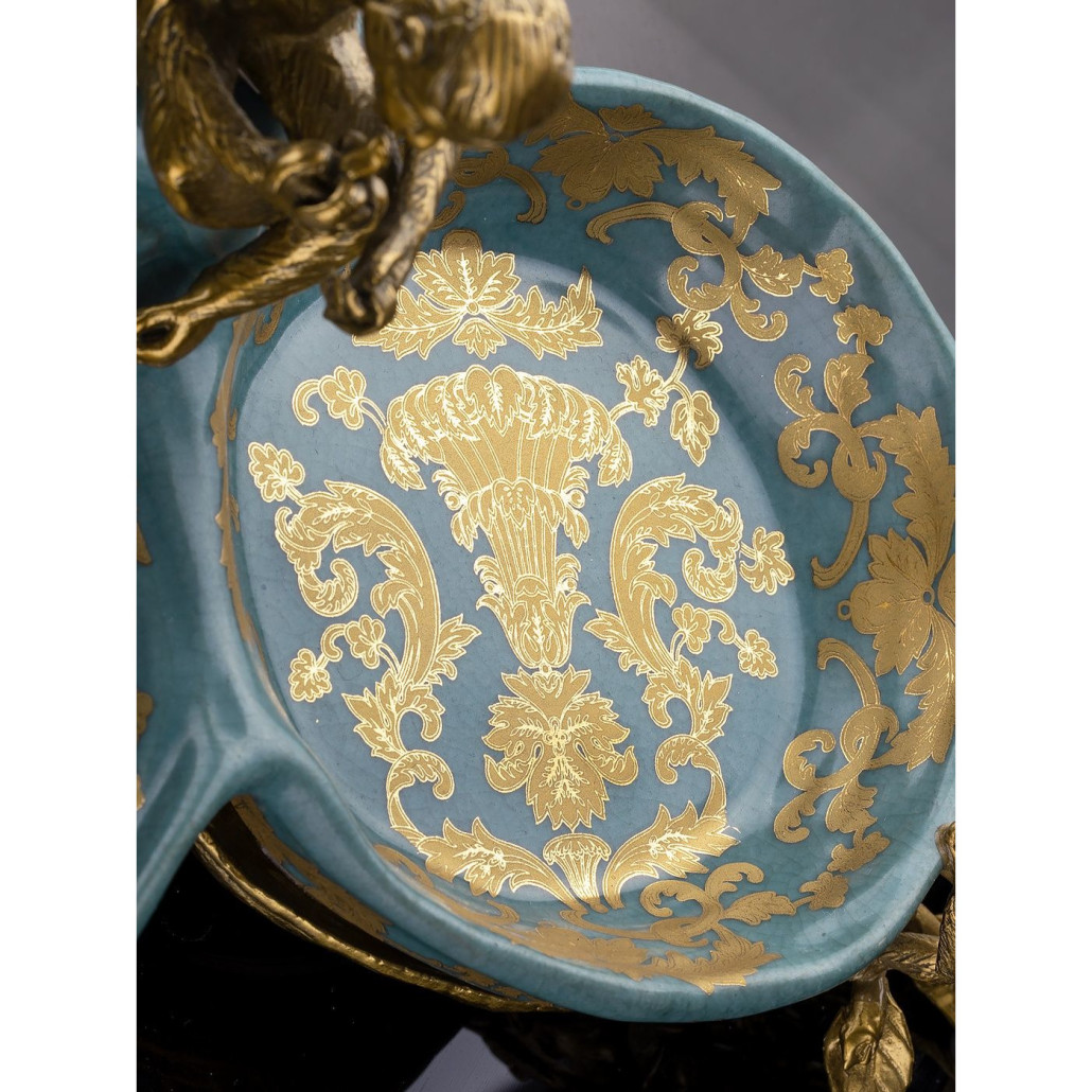 Блюдо двойное из фарфора Crogy