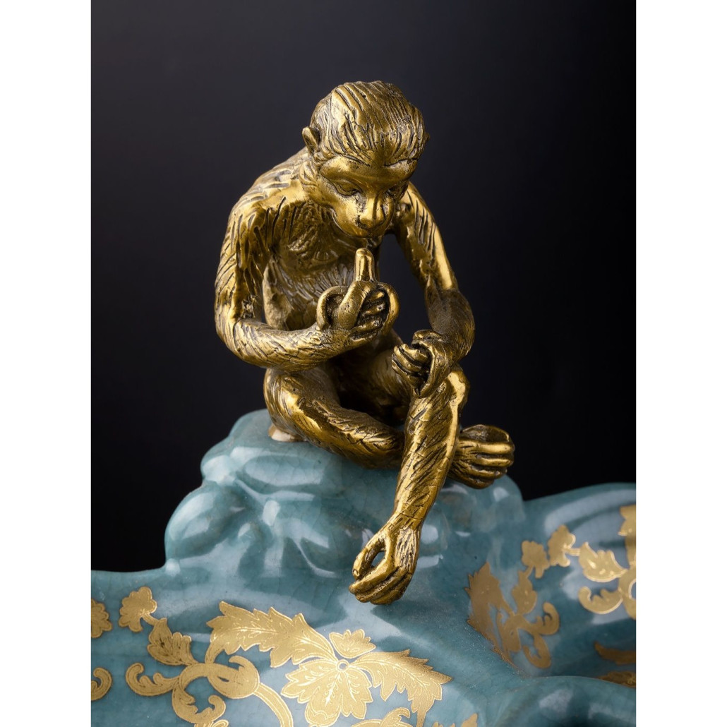 Блюдо двойное из фарфора Crogy