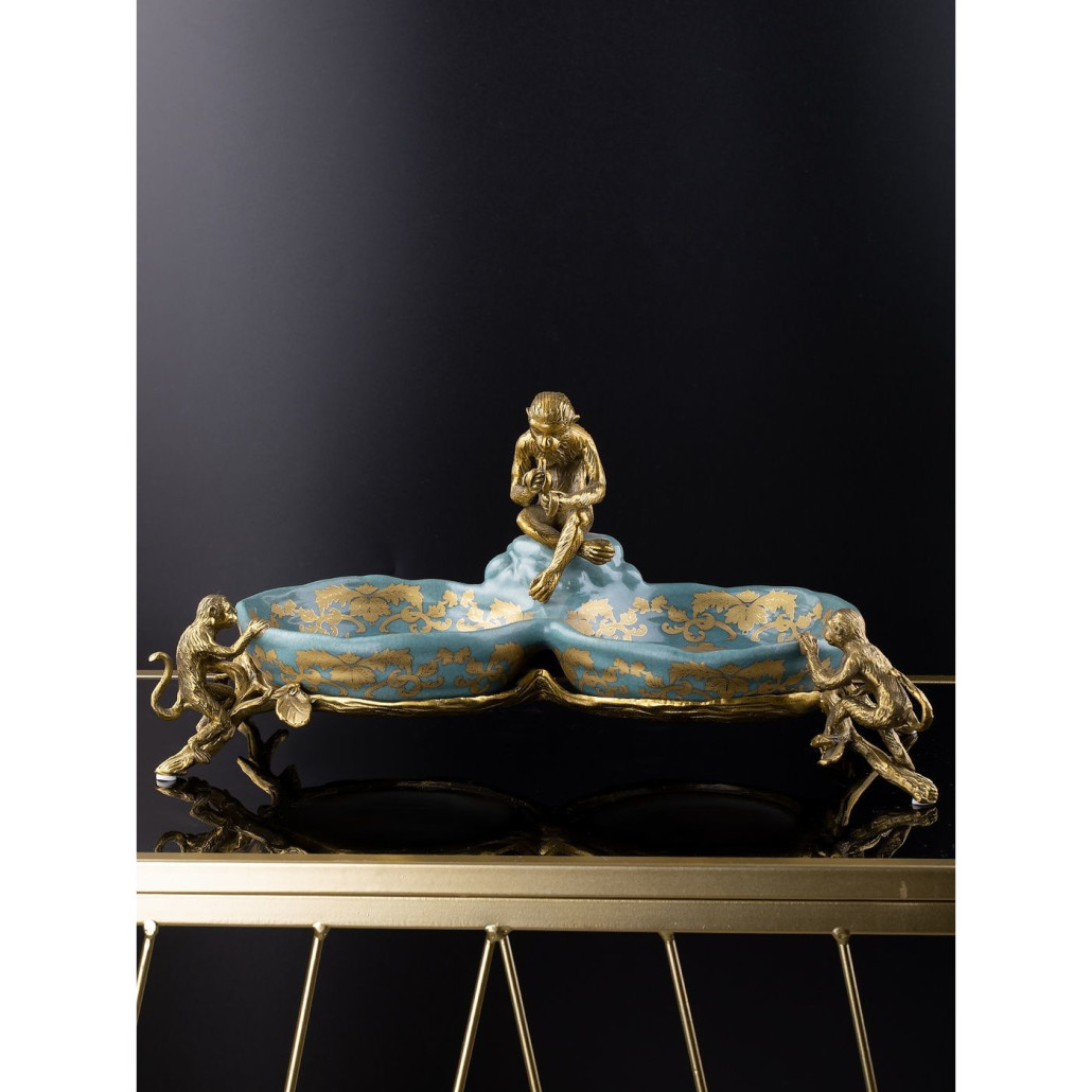 Блюдо двойное из фарфора Crogy