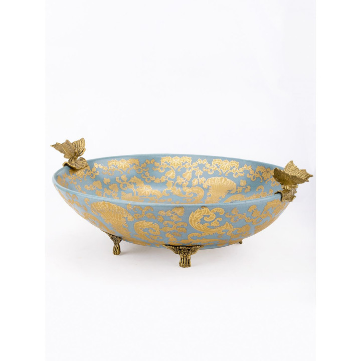 Блюдо фарфоровое Бабочки Teronini