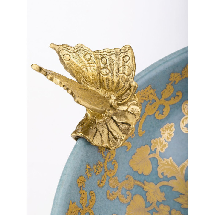 Блюдо фарфоровое Бабочки Teronini