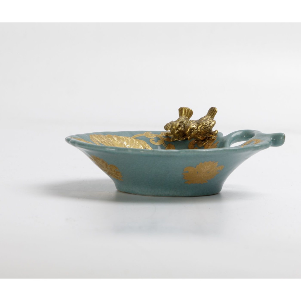 Блюдо фарфоровое Две птички Two