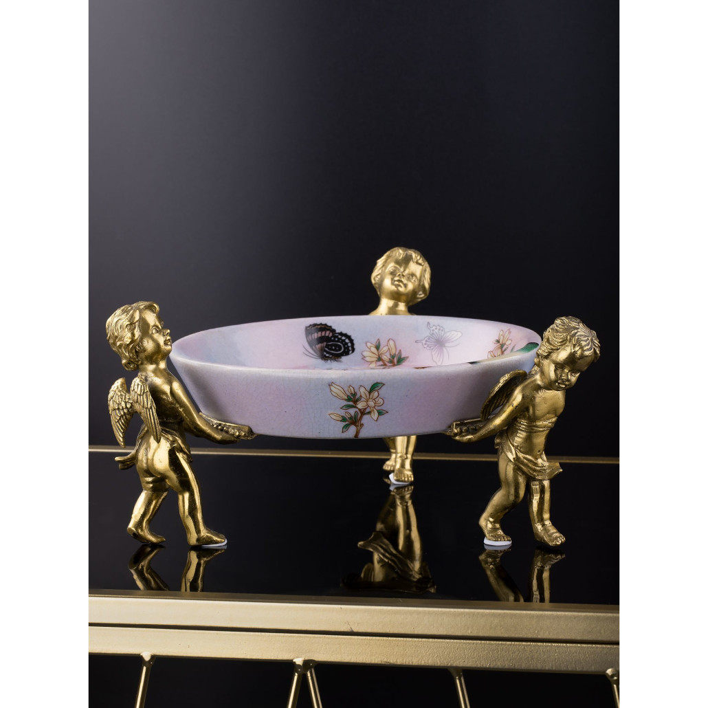 Блюдо фарфоровое Трио ангелов Joy