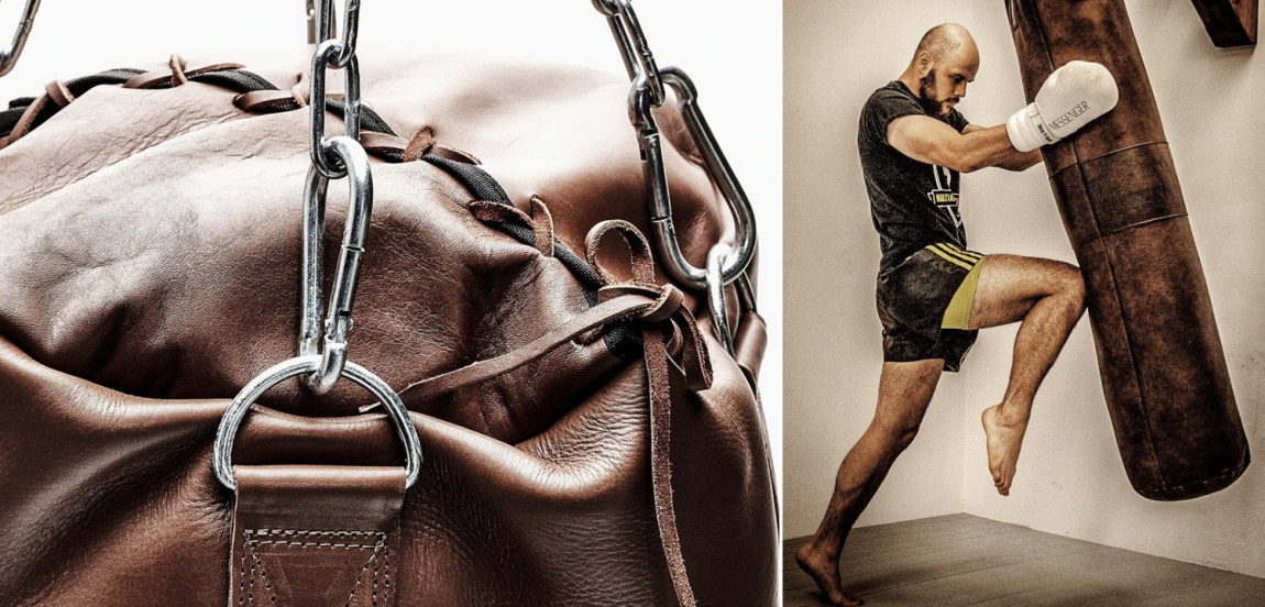 Боксерская груша RETRO HERITAGE BROWN LEATHER HEAVY PUNCHING BAG