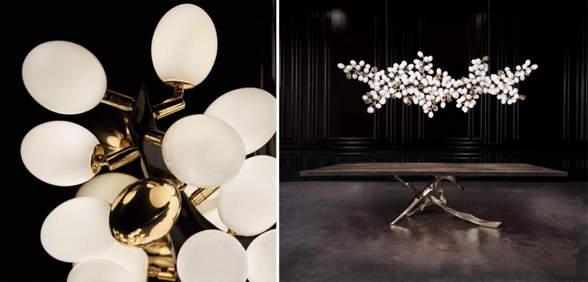 Большая дизайнерская люстра горизонтальная Valiant Chandelier Horizontal Barlas Baylar