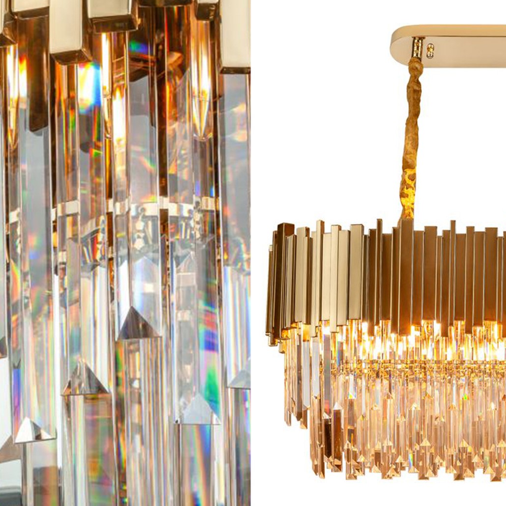 Большая многоярусная люстра Cascade Glass Metal Luxxu Chandelier 100