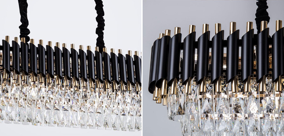 Большая многоярусная люстра Empire Black