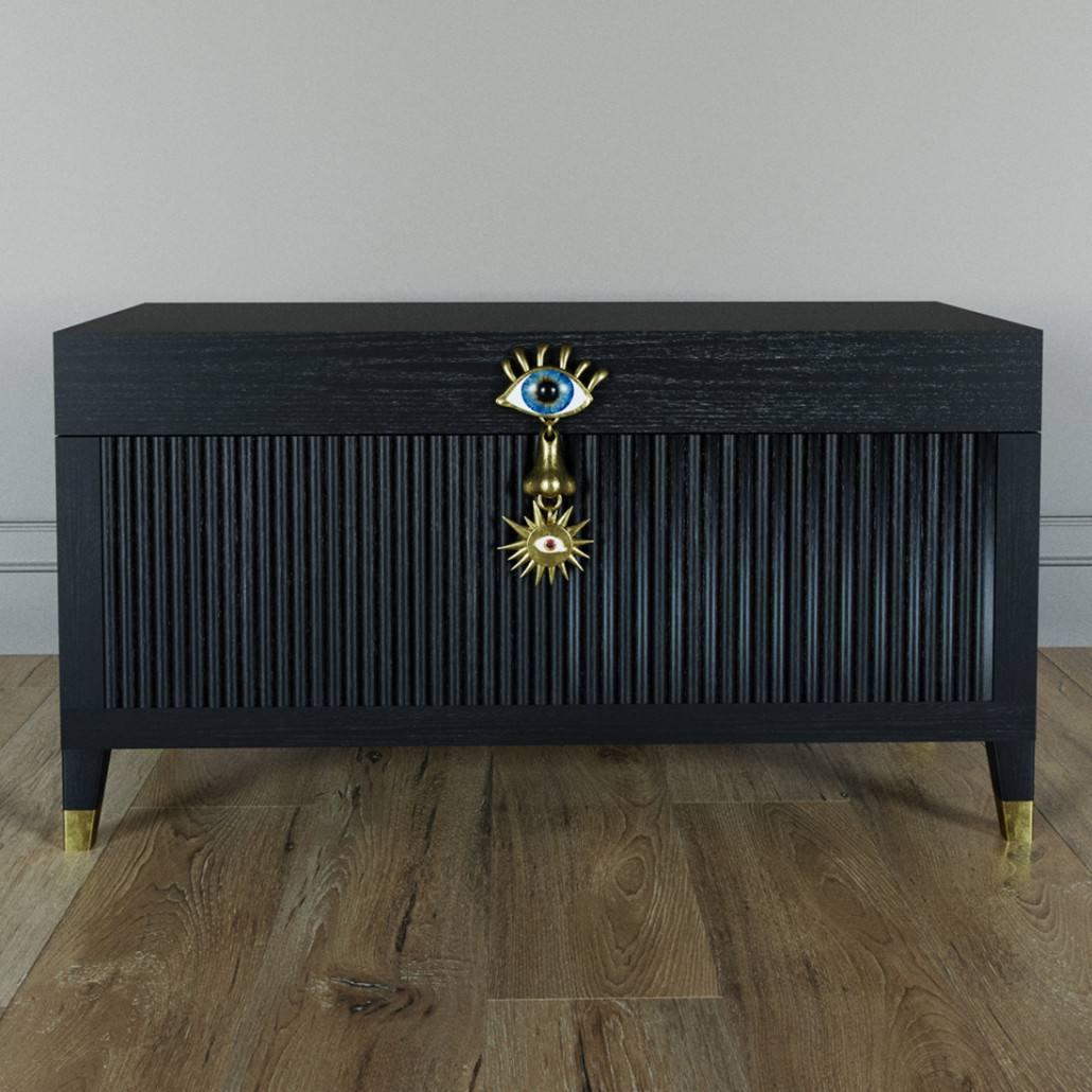 Большой дизайнерский Сундук Elsa Dreams Black