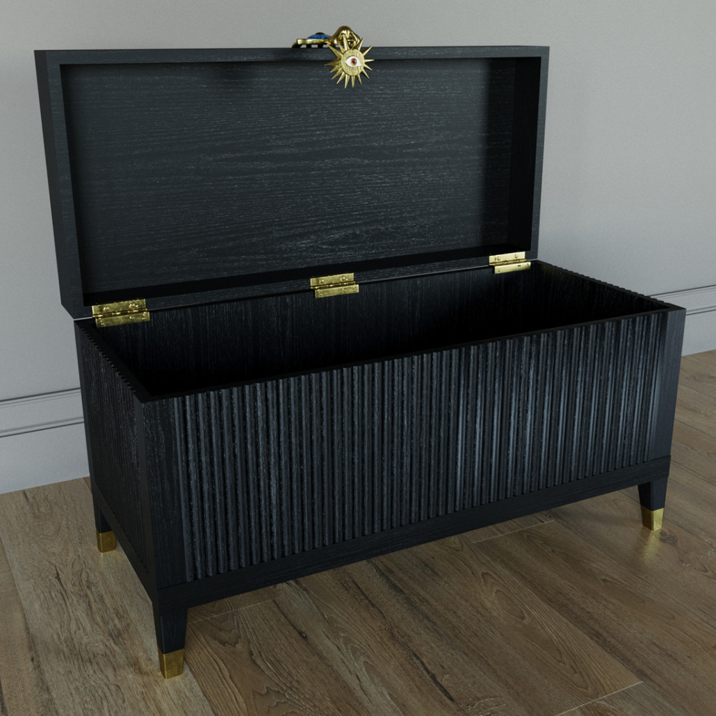 Большой дизайнерский Сундук Elsa Dreams Black