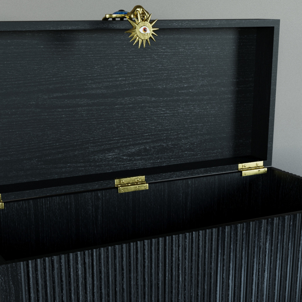 Большой дизайнерский Сундук Elsa Dreams Black