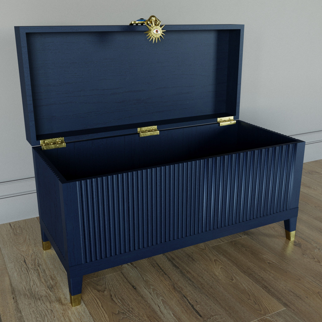 Большой дизайнерский Сундук Elsa Dreams Blue