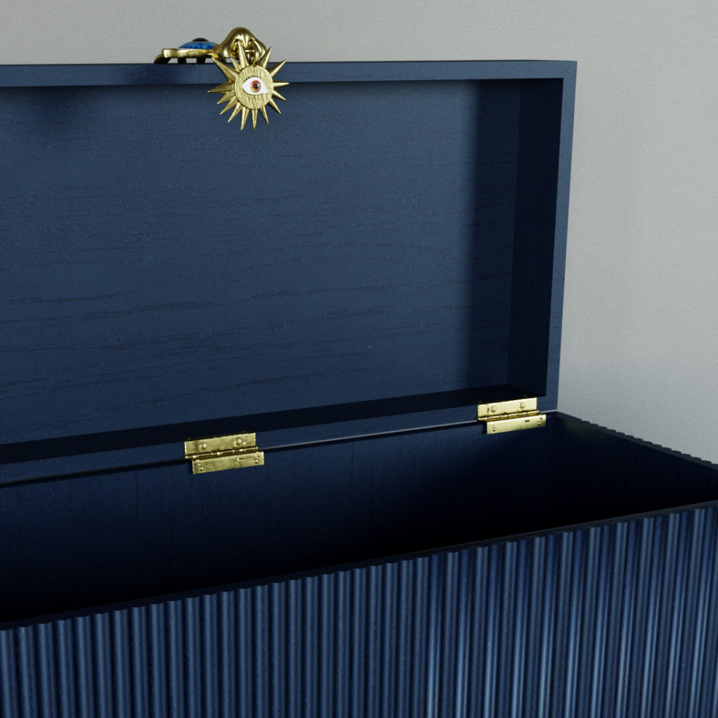 Большой дизайнерский Сундук Elsa Dreams Blue