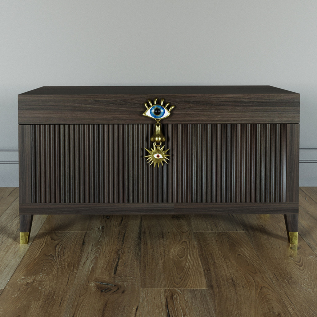 Большой дизайнерский Сундук Elsa Dreams Walnut