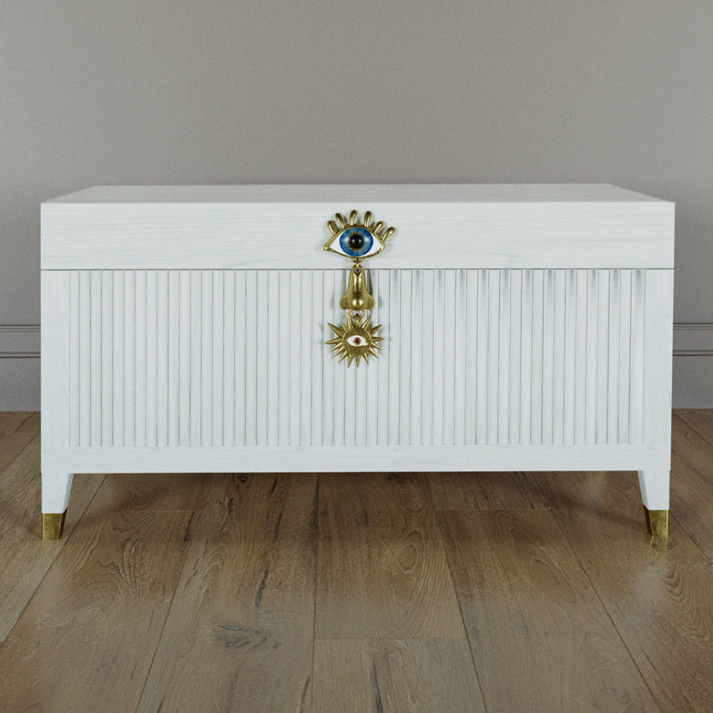 Большой дизайнерский Сундук Elsa Dreams White