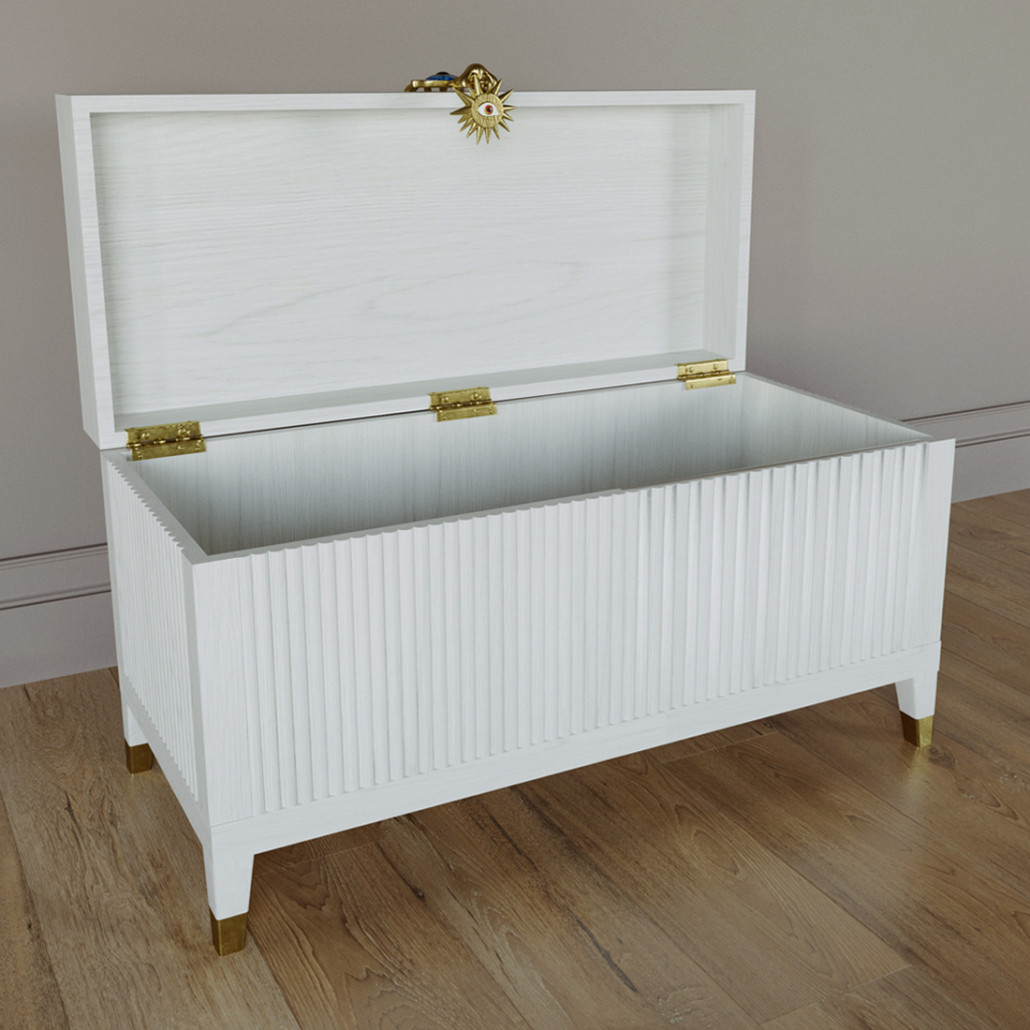 Большой дизайнерский Сундук Elsa Dreams White