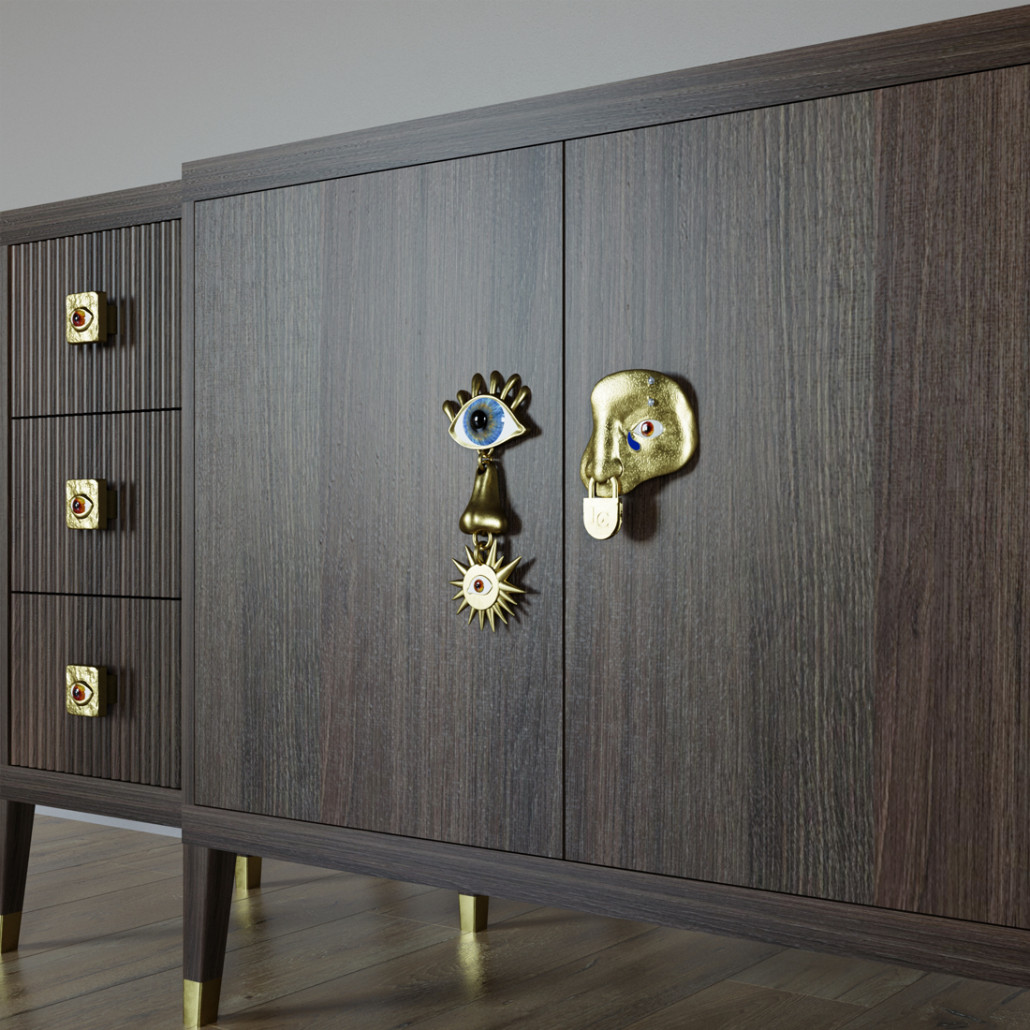 Большой Комод-буфет Elsa Dreams Walnut с ящиками