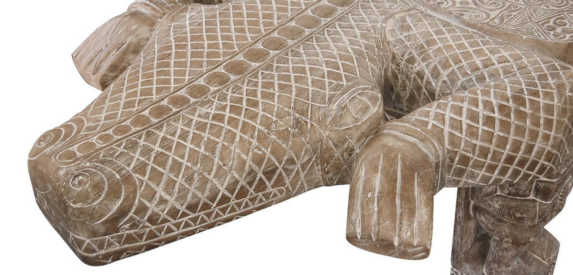 Большой обеденный стол Crocodile dining table ручная работа