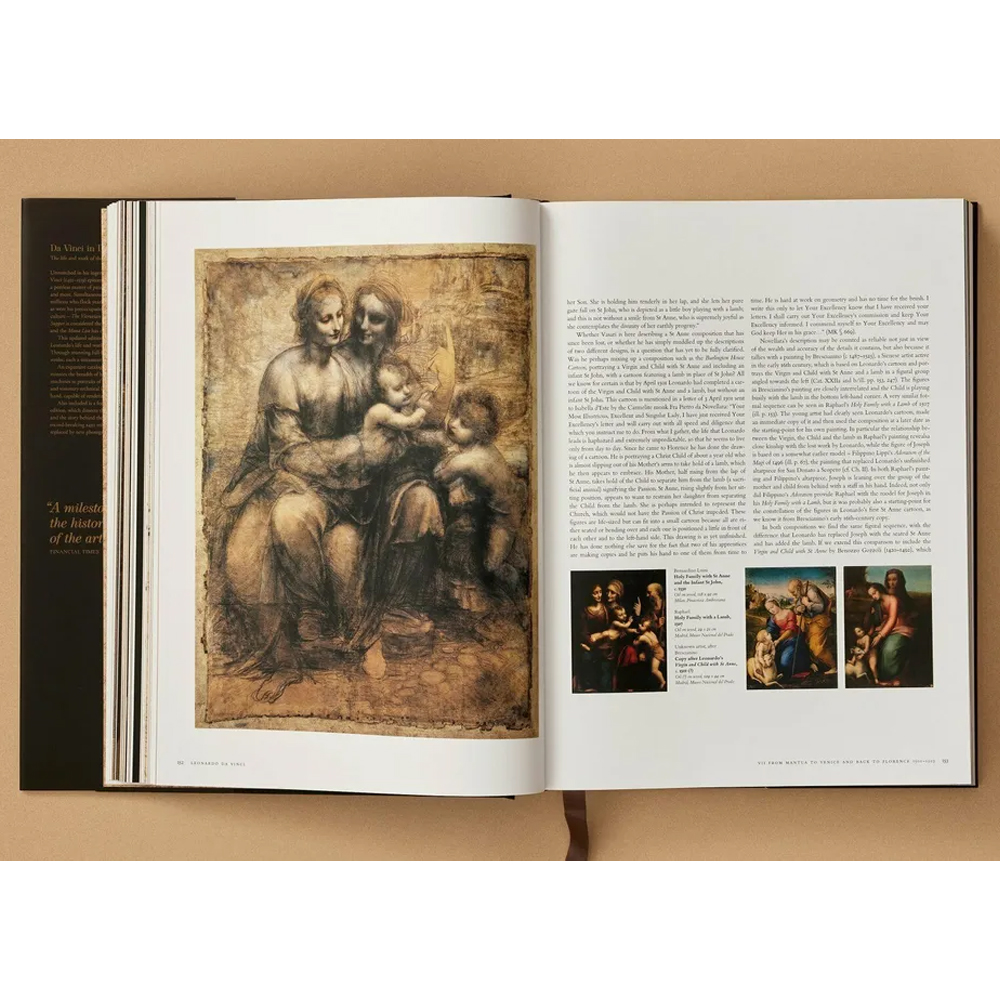 Большой подпрочный альбом Леонардо да Винчи Leonardo. The Complete Paintings and Drawings XXL