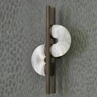 Бра с фигурным мраморным рассеивателем Spiral of Warm Light