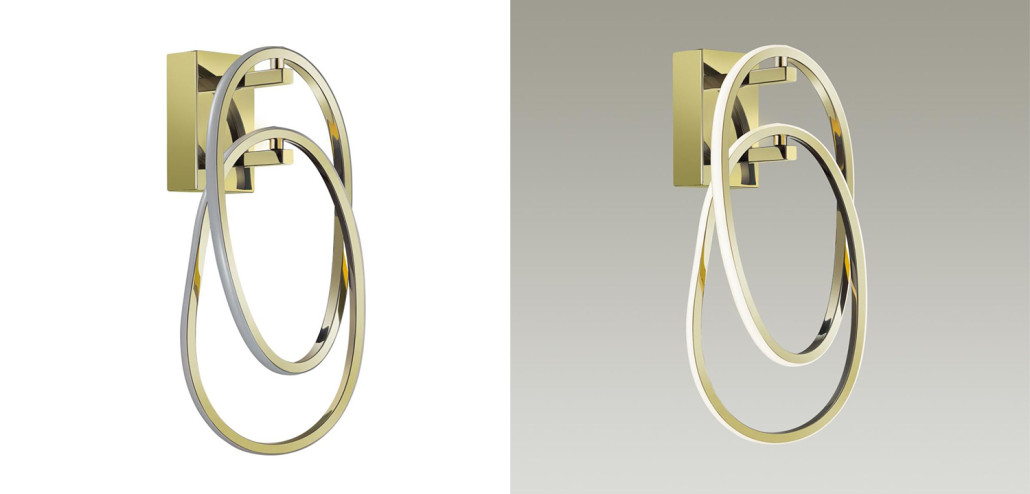 Бра 2 Chain Link Gold