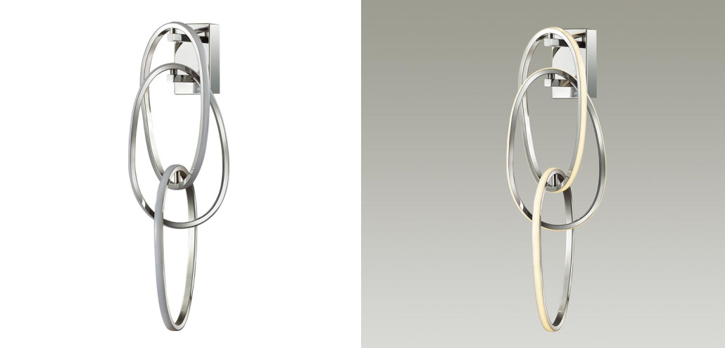 Бра 3 Chain Link Chrome